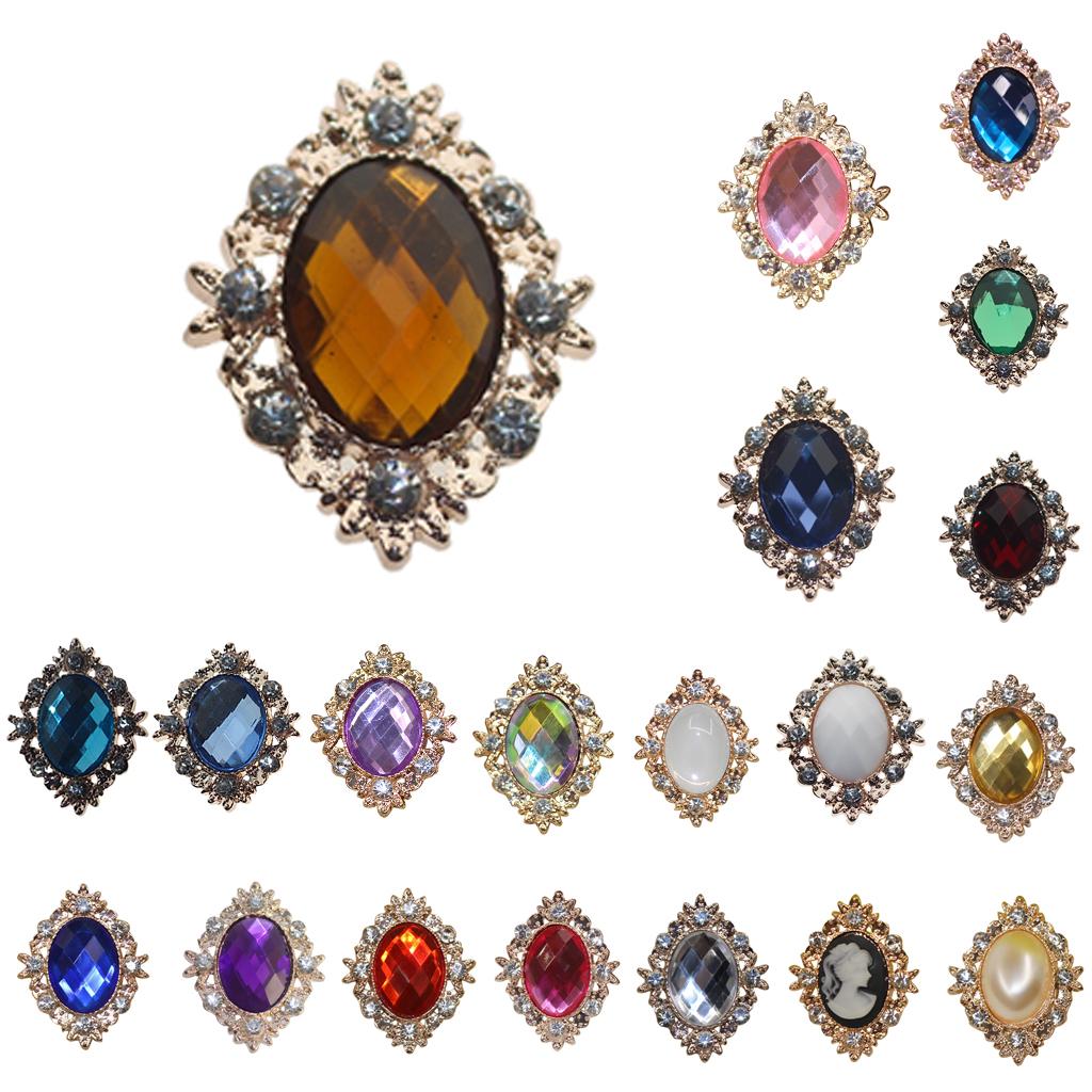 Flat Back Embellishments Oval  - Embellishment Glue Craft 评论和价格