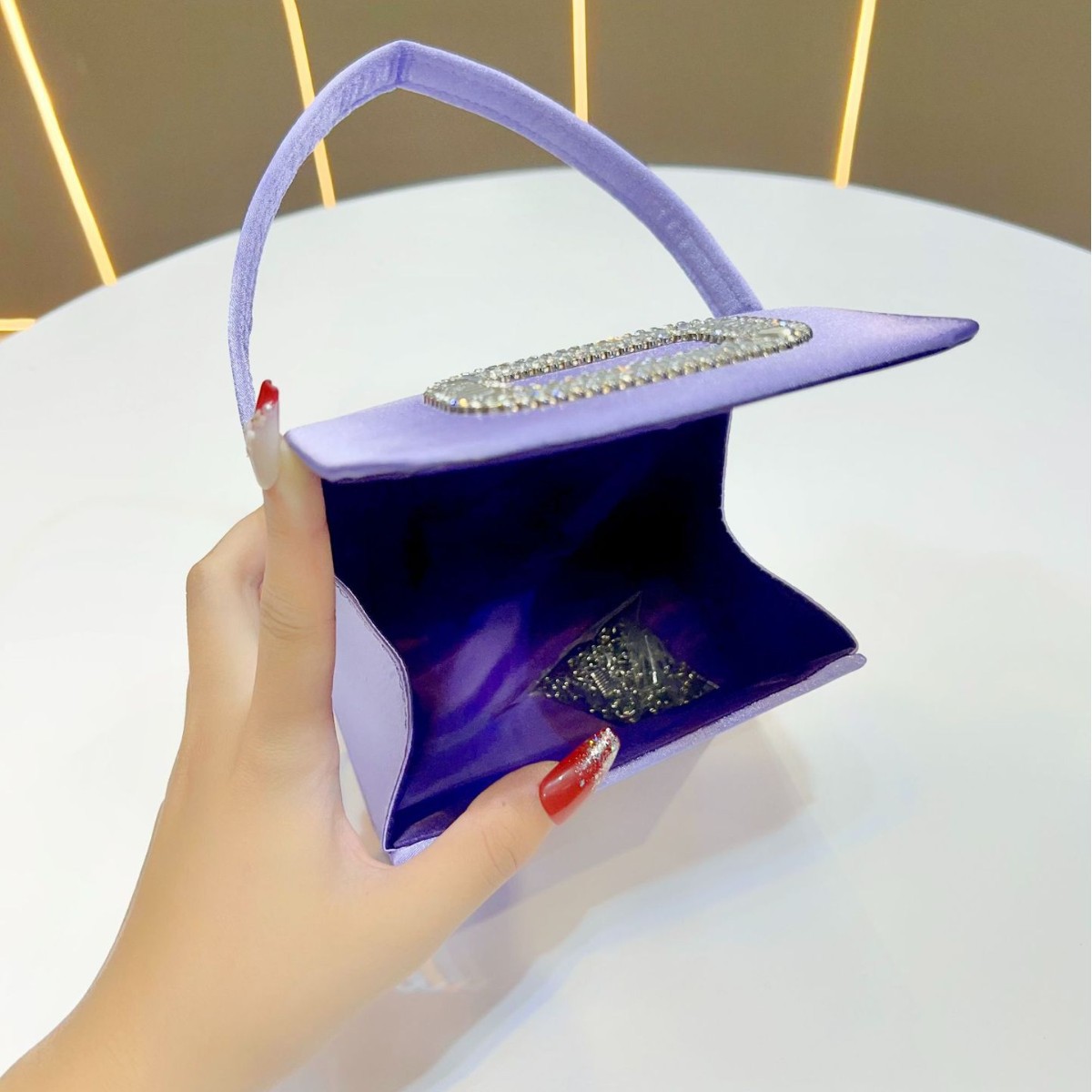 Luxury Mini Square Handbag Wom - Tassel Fringe Trim 评论和价格