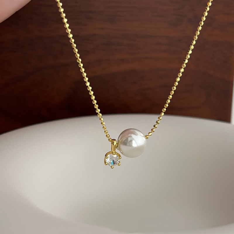 New 925 Sterling Silver Pearl  - Pearl Trim Chain 评论和价格