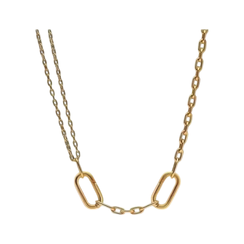 New S925 Silver Lock with Pear - Pearl Trim Chain 评论和价格