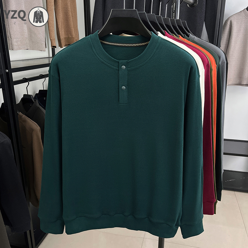 Warm Brushed Knit Henley Long  - Embellish Knit 评论和价格