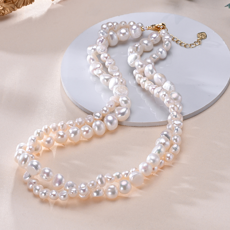 HENGSHENG Baroque Freshwater 5 - Pearl Trim Chain 评论和价格