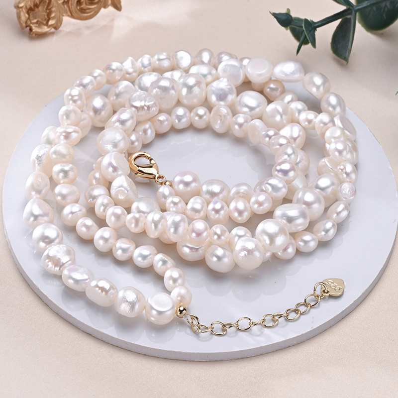 HENGSHENG Baroque Freshwater 5 - Pearl Trim Chain 评论和价格