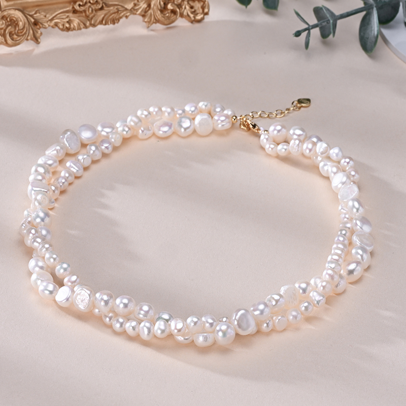 HENGSHENG Baroque Freshwater 5 - Pearl Trim Chain 评论和价格