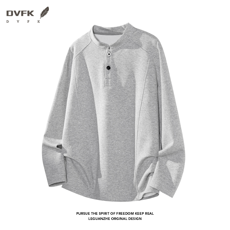 Men Raglan Sleeve Henley Long  - Embellish Knit 评论和价格
