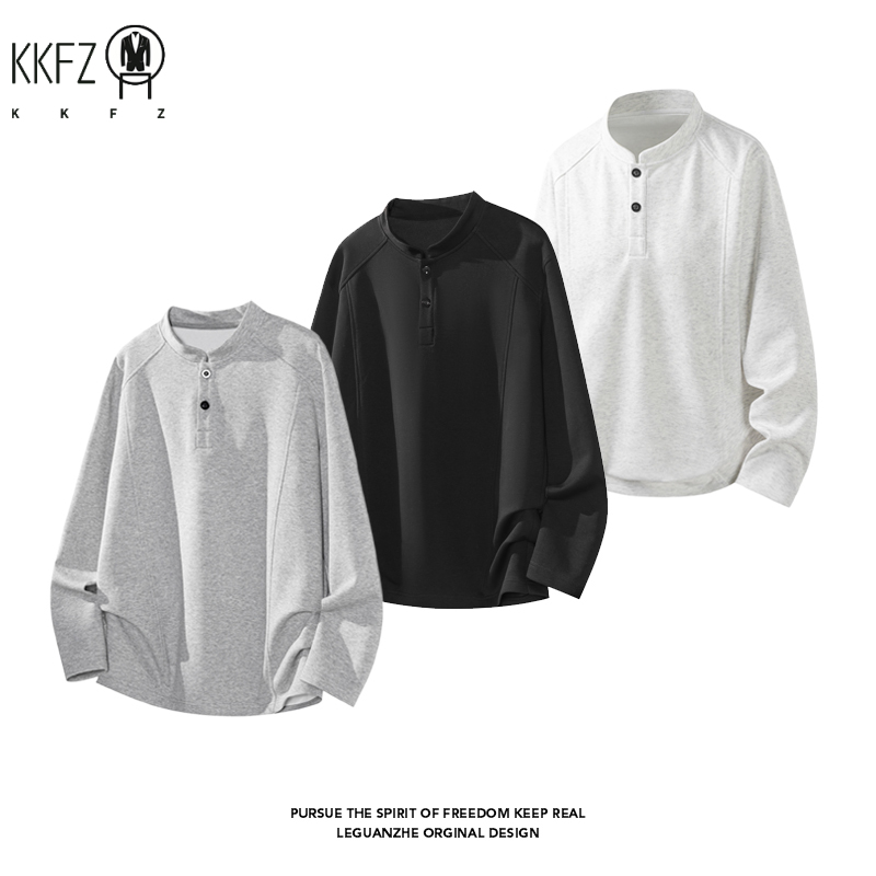Male Raglan Sleeve Henley Pull - Embellish Knit 评论和价格