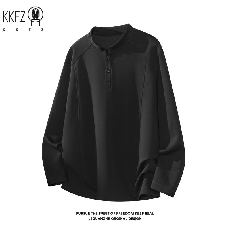 Male Raglan Sleeve Henley Pull - Embellish Knit 评论和价格