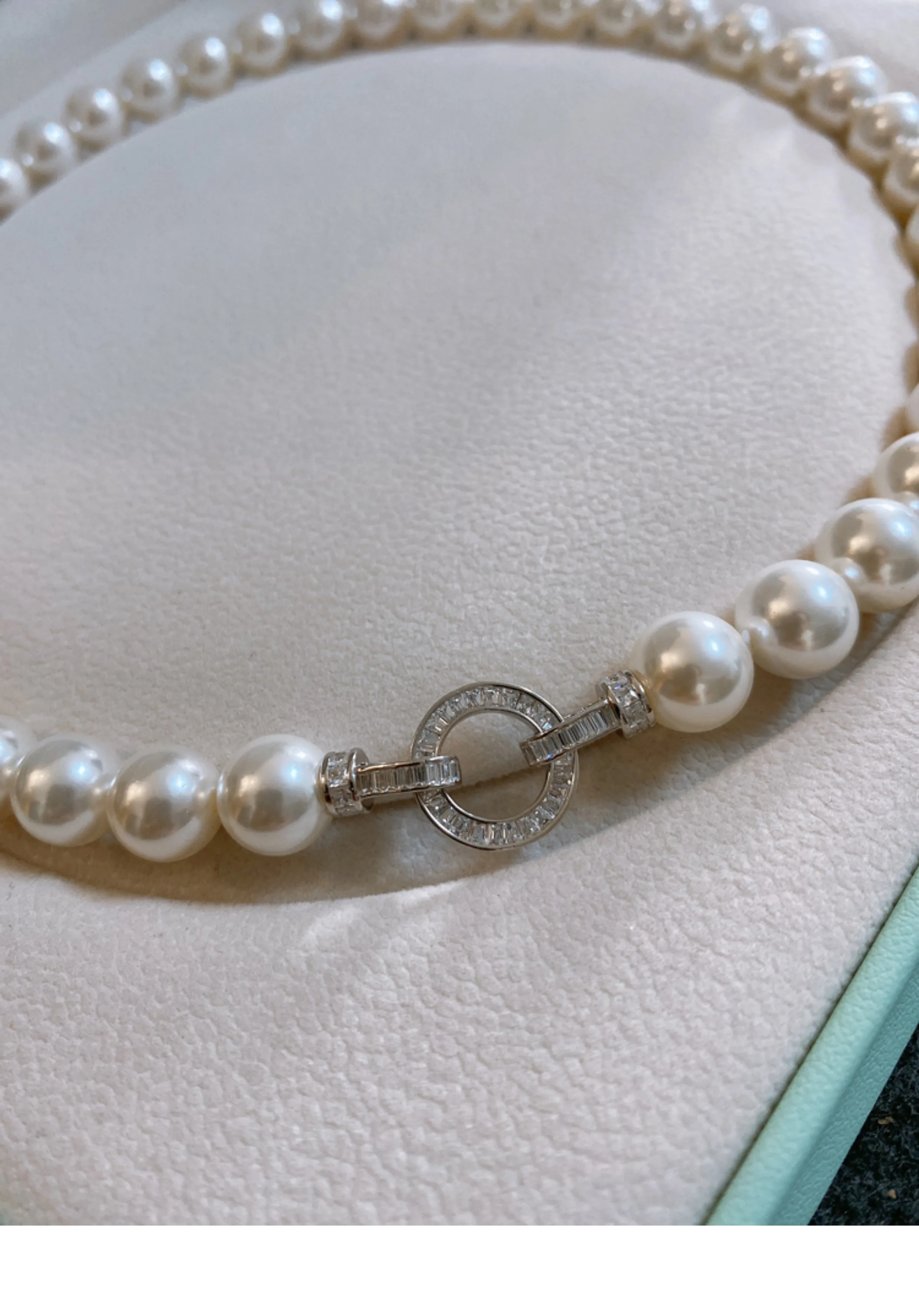 Gorgeous AAAA++9-10mm 10-11mm  - Pearl Trim Chain 评论和价格