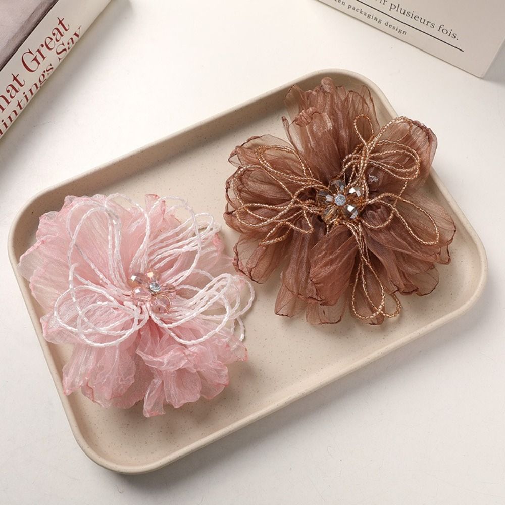 Organza Fabric Flower Patch Be - Crystal Mesh Fabric 评论和价格