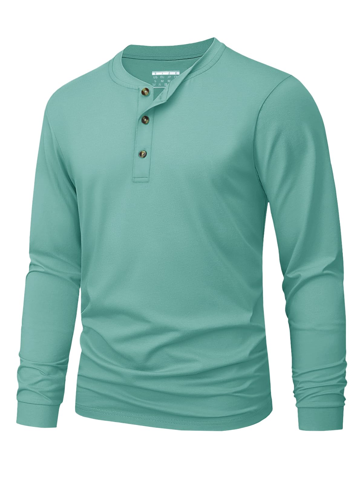 Men's Henley T-Shirt Simple So - Embellish Knit 评论和价格