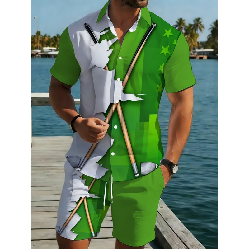 Men's Lightweight Casual Green - Embellish Knit 评论和价格