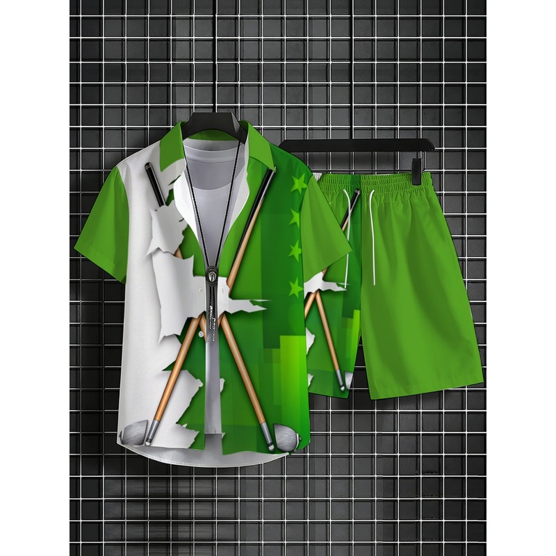 Men's Lightweight Casual Green - Embellish Knit 评论和价格